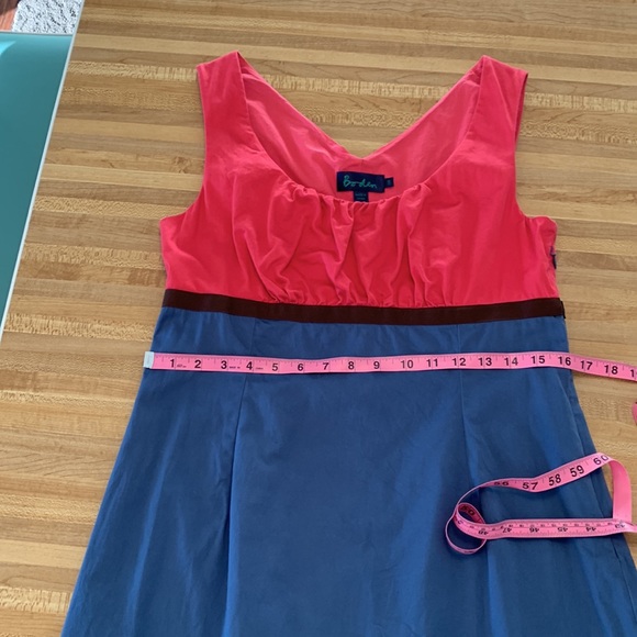 Boden Color Block Sheath Dress Size UK 14R=US 10R - Picture 9 of 10